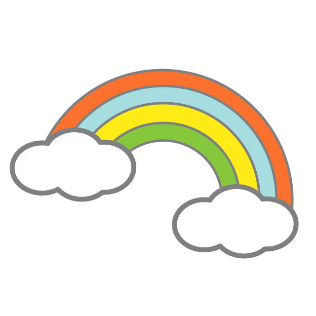 Rainbow ｜ Rainbow-Illustration / Clip Art / Free / Home Appliances / Vehicles / Animals / Furniture / Illustrations / Download