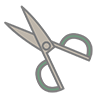 Scissors ｜ Stationery ――Clip art ｜ Illustration ｜ Free material